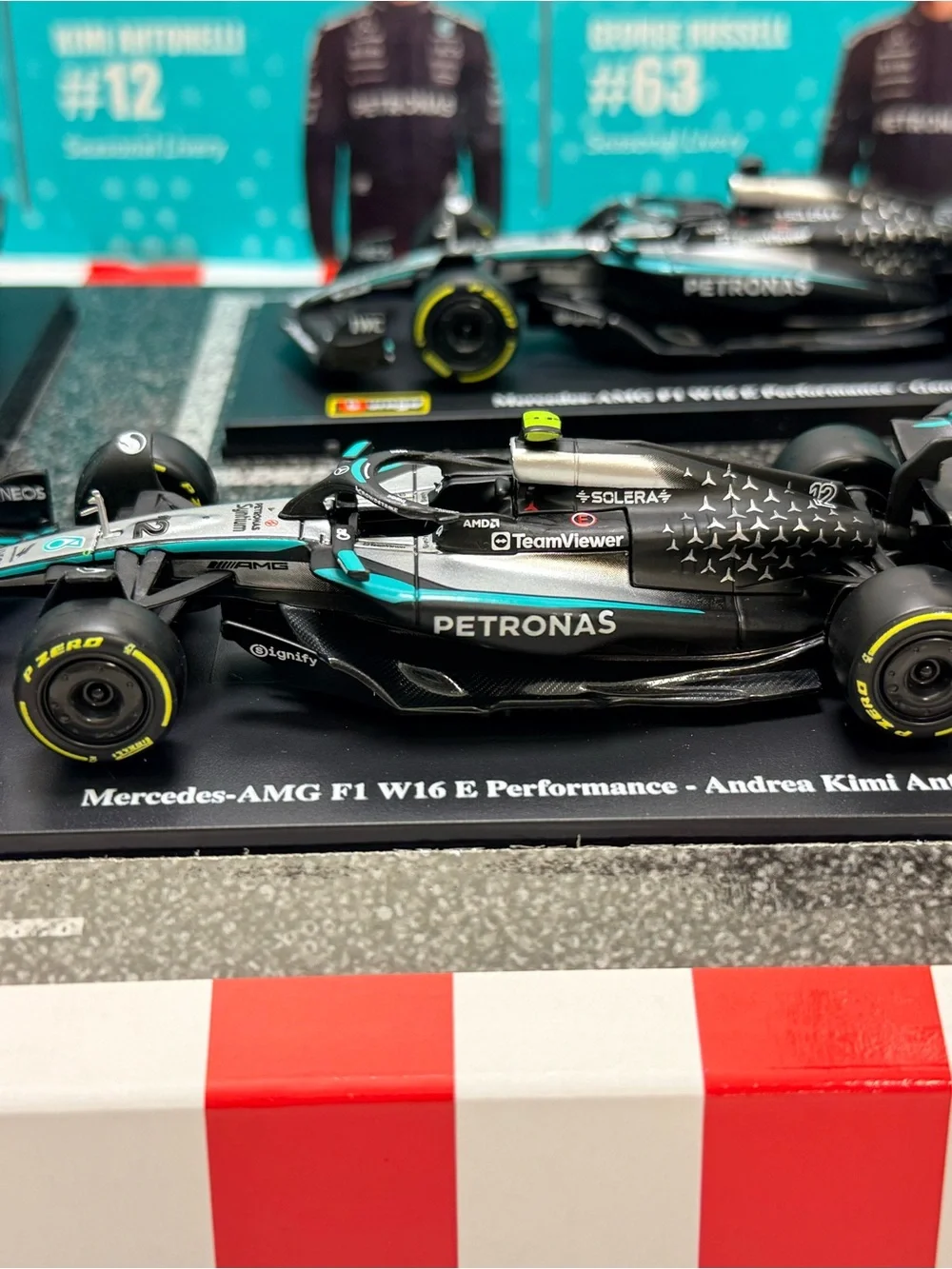 Mercedes AMG Petronas Black and Teal George Russell Diecast F1 Car